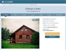 Tablet Screenshot of chalupaudubu.cz